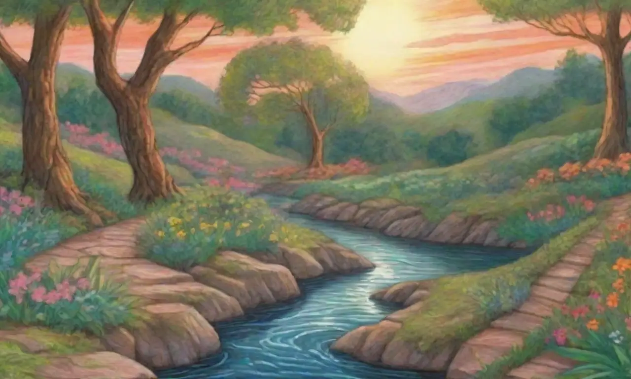 Naturaleza vibrante y armoniosa con paisajes