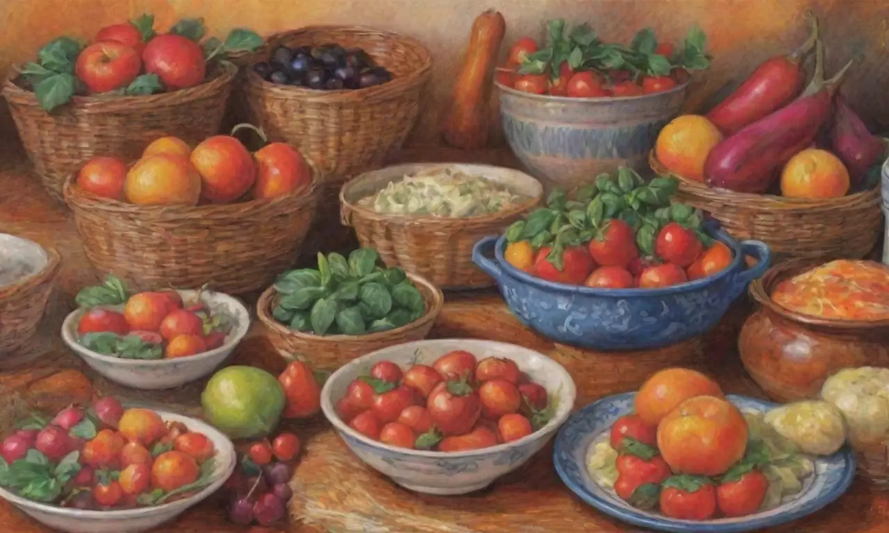 Colores cálidos y ricos