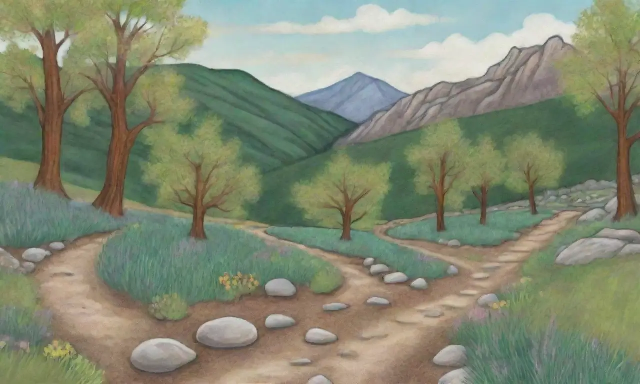 Un paisaje armónico de naturaleza vibrante y serena