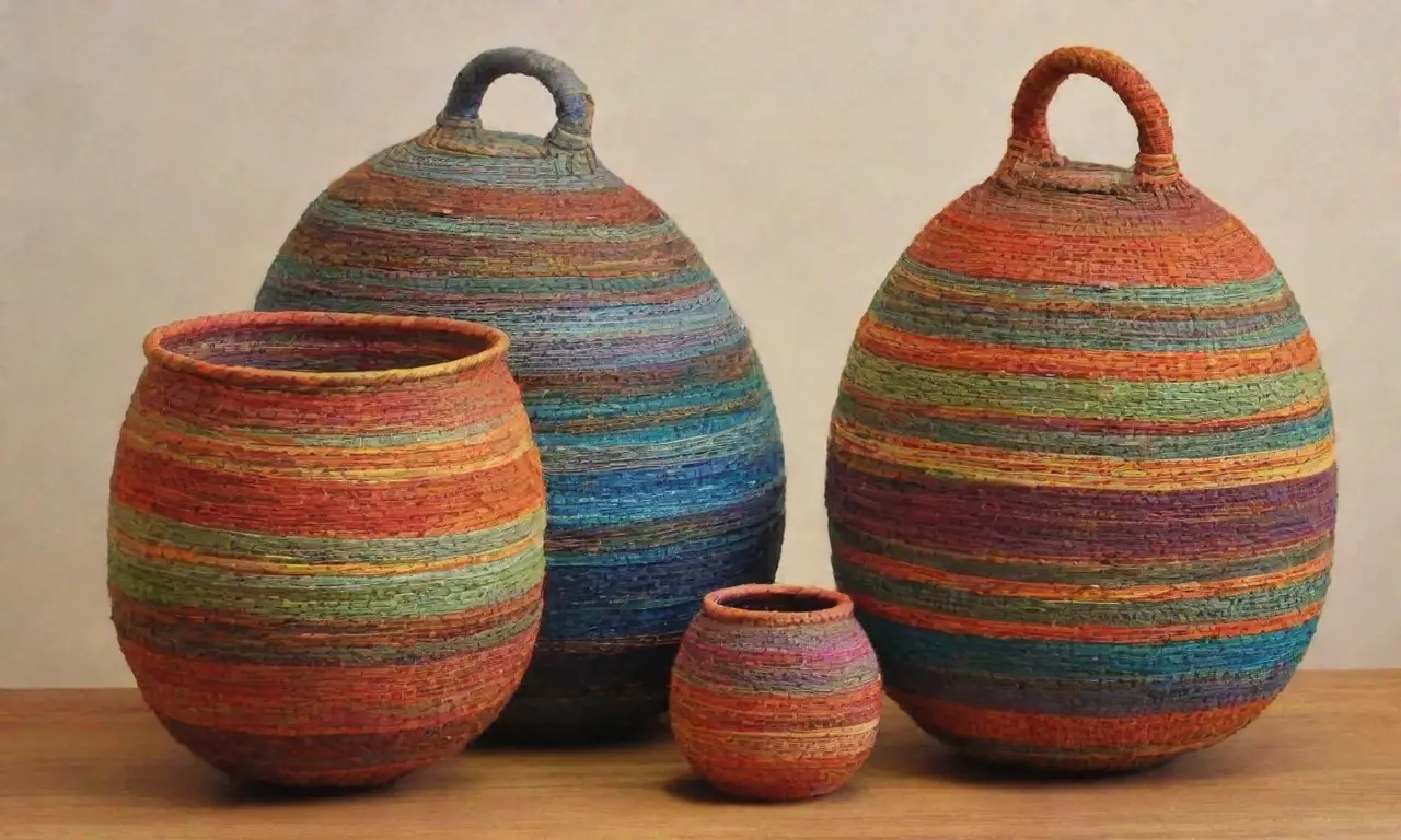 Colores vibrantes y texturas rústicas dan vida a artesanías que fusionan tradición y naturaleza