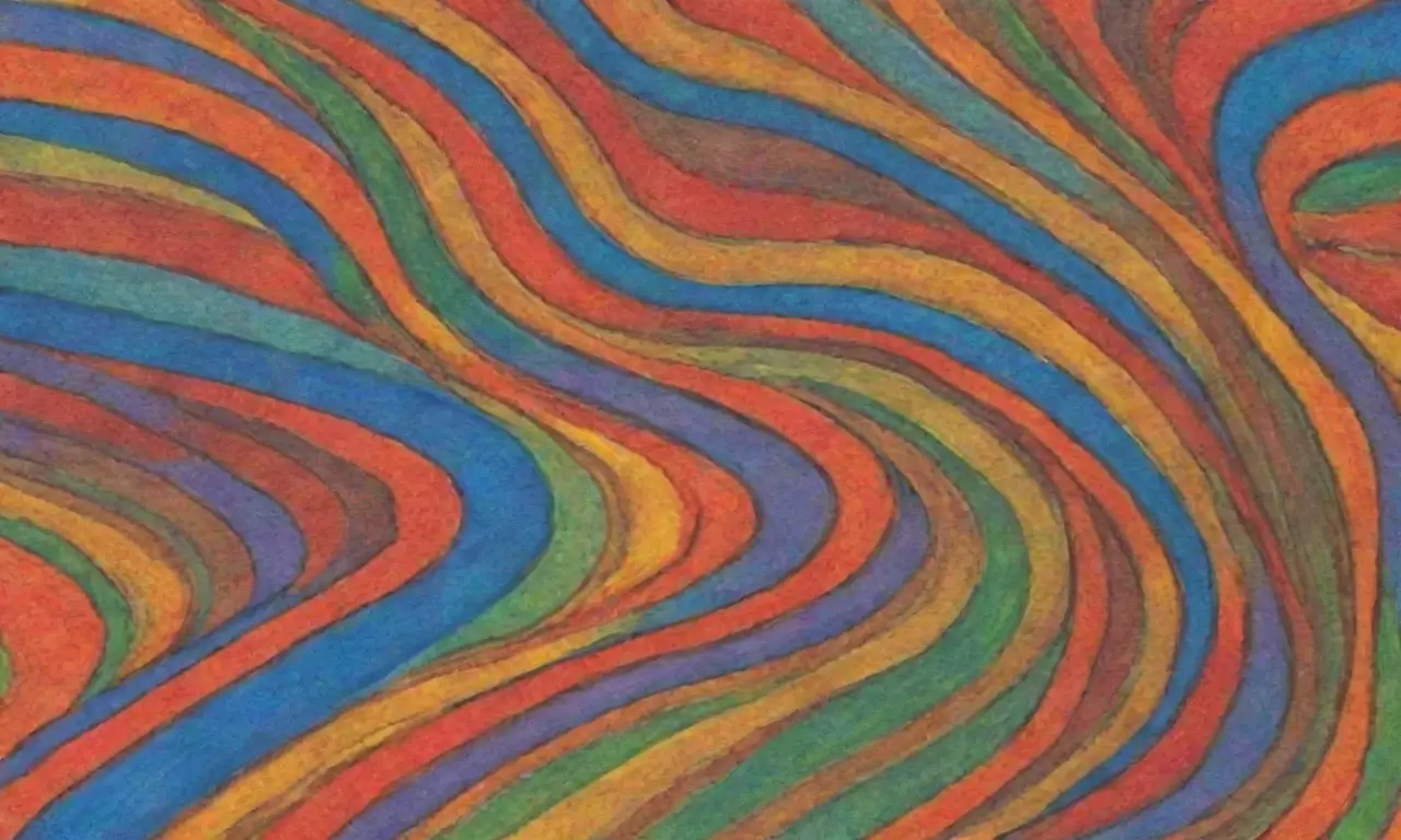 Una explosión de colores y formas crea una armoniosa danza visual llena de movimiento y energía