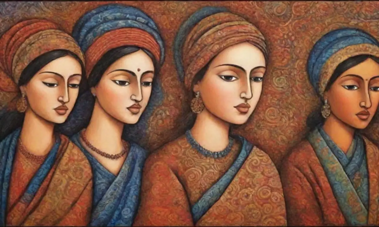 Líneas y colores en composiciones dinámicas expresan la identidad cultural