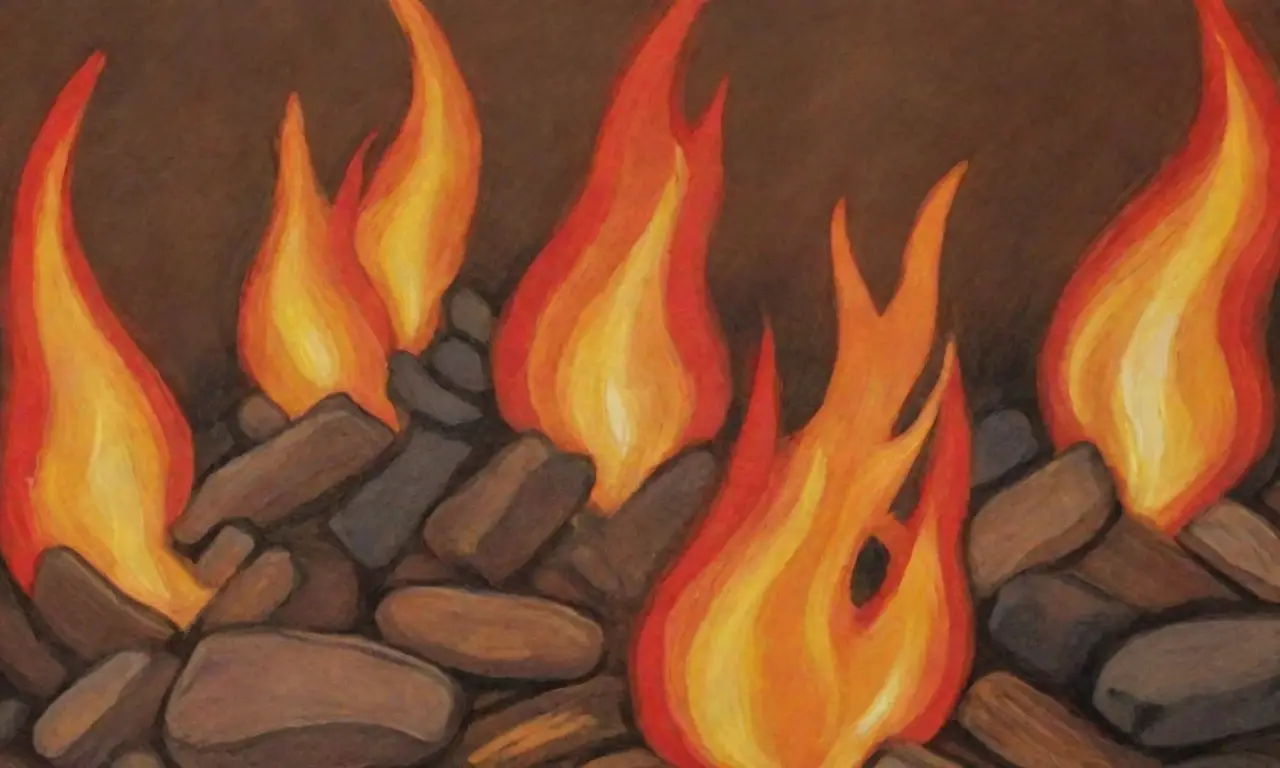 Llamas brillantes y rostros iluminados crean una celebración cálida y comunitaria