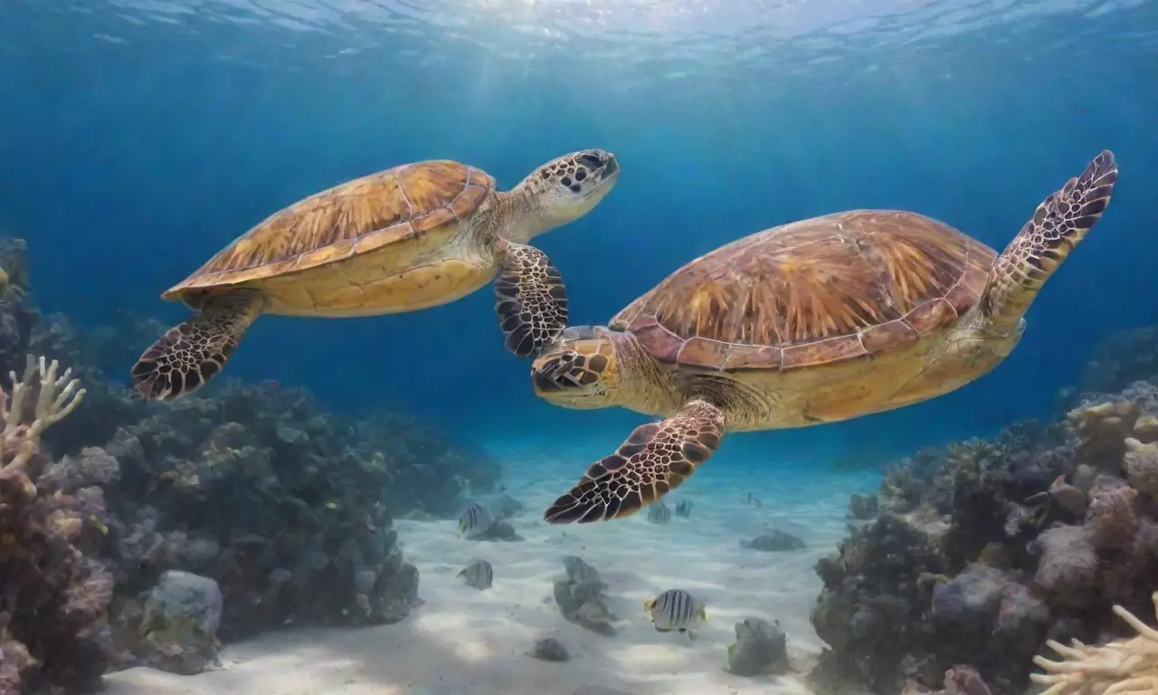 Un vibrante paisaje marino con corales