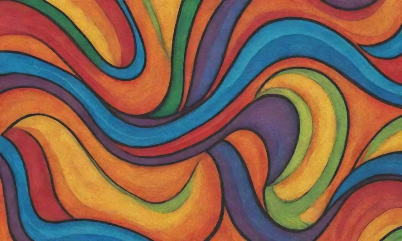 Un vibrante mural combina colores