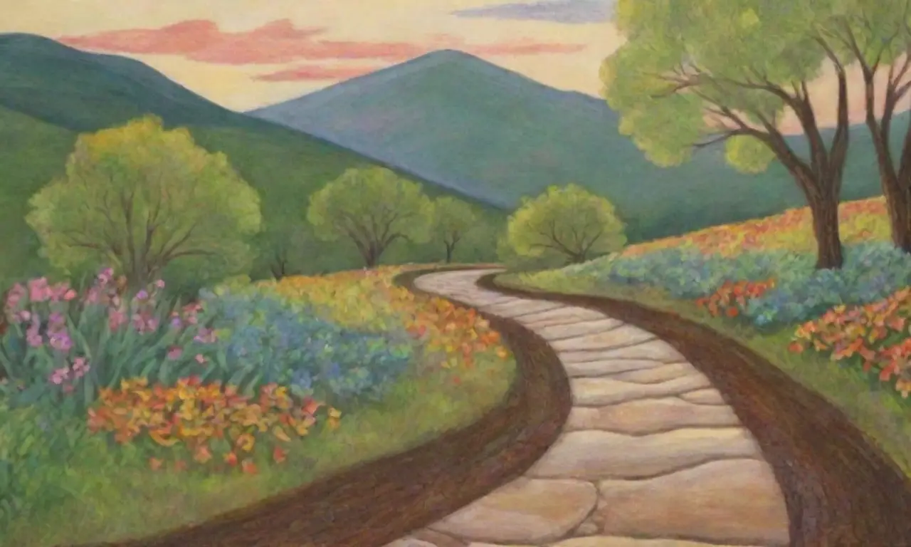 Líneas suaves y sombras sutiles crean paisajes vibrantes y serenos