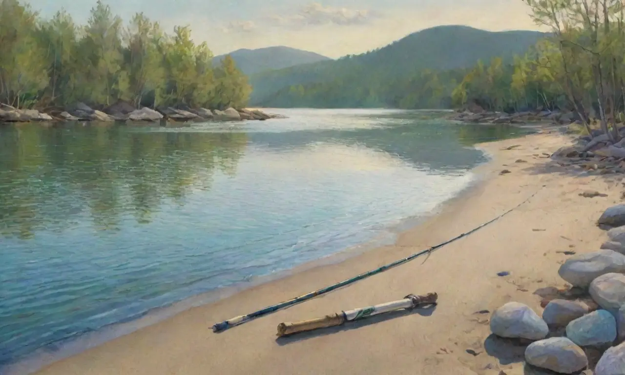 Un paisaje acuático vibrante y equilibrado que combina luces