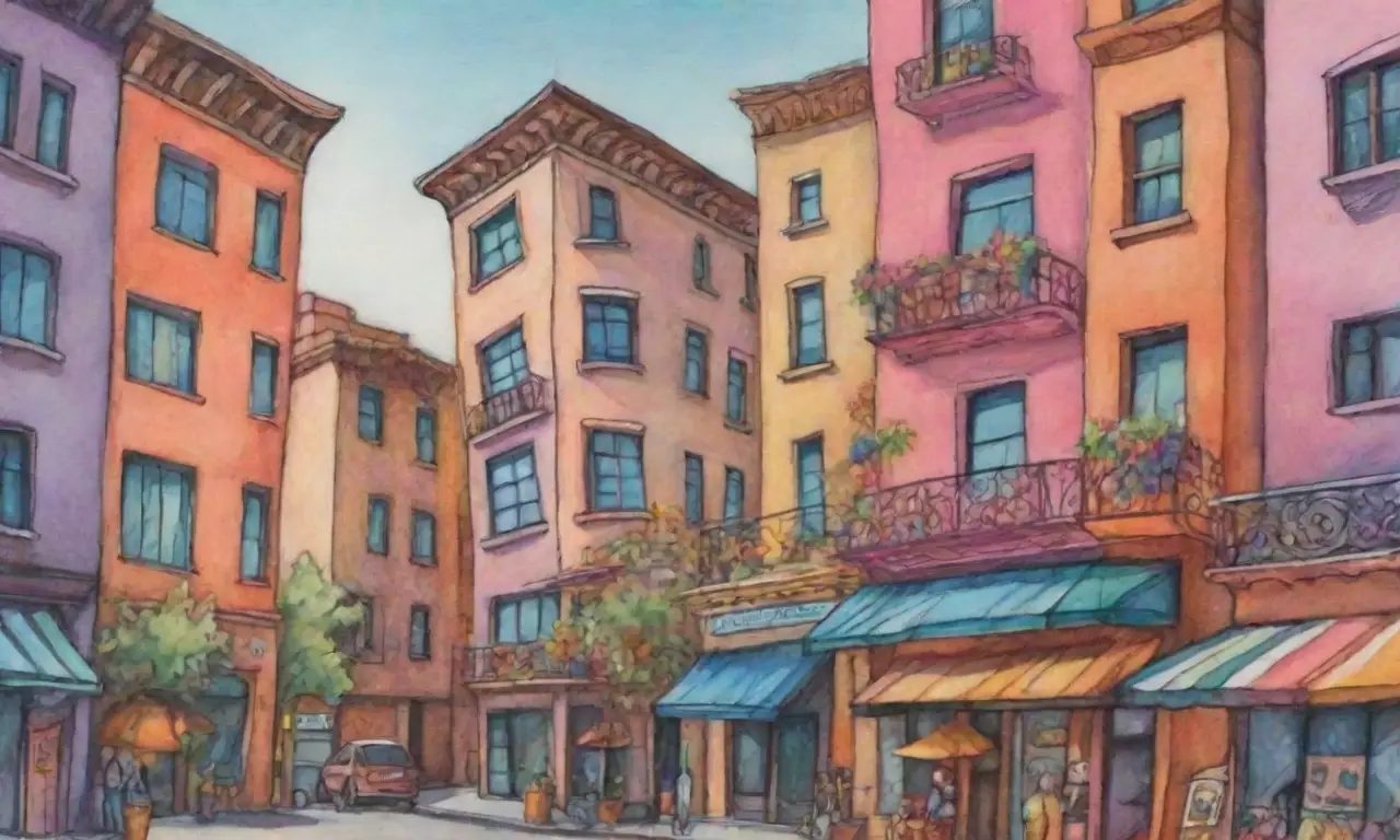 Un vibrante collage de formas y colores que narra historias