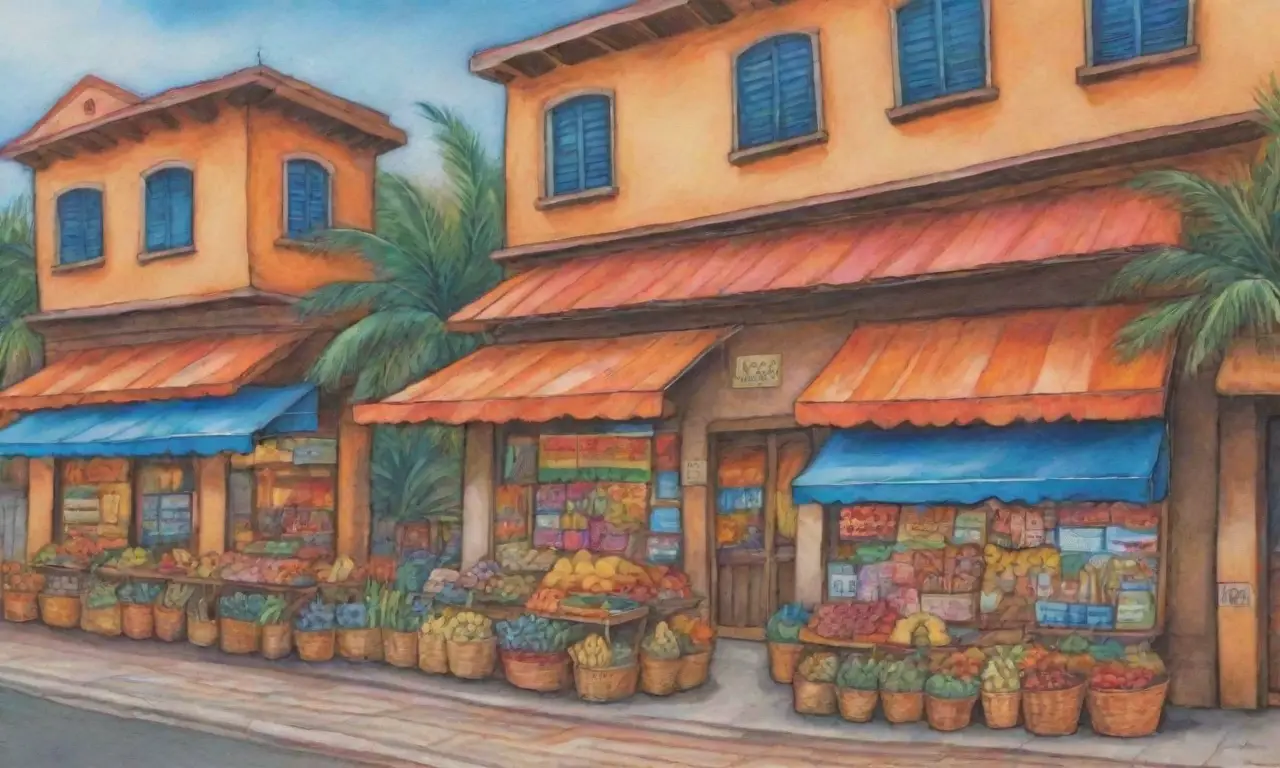 Un vibrante mercado lleno de colores