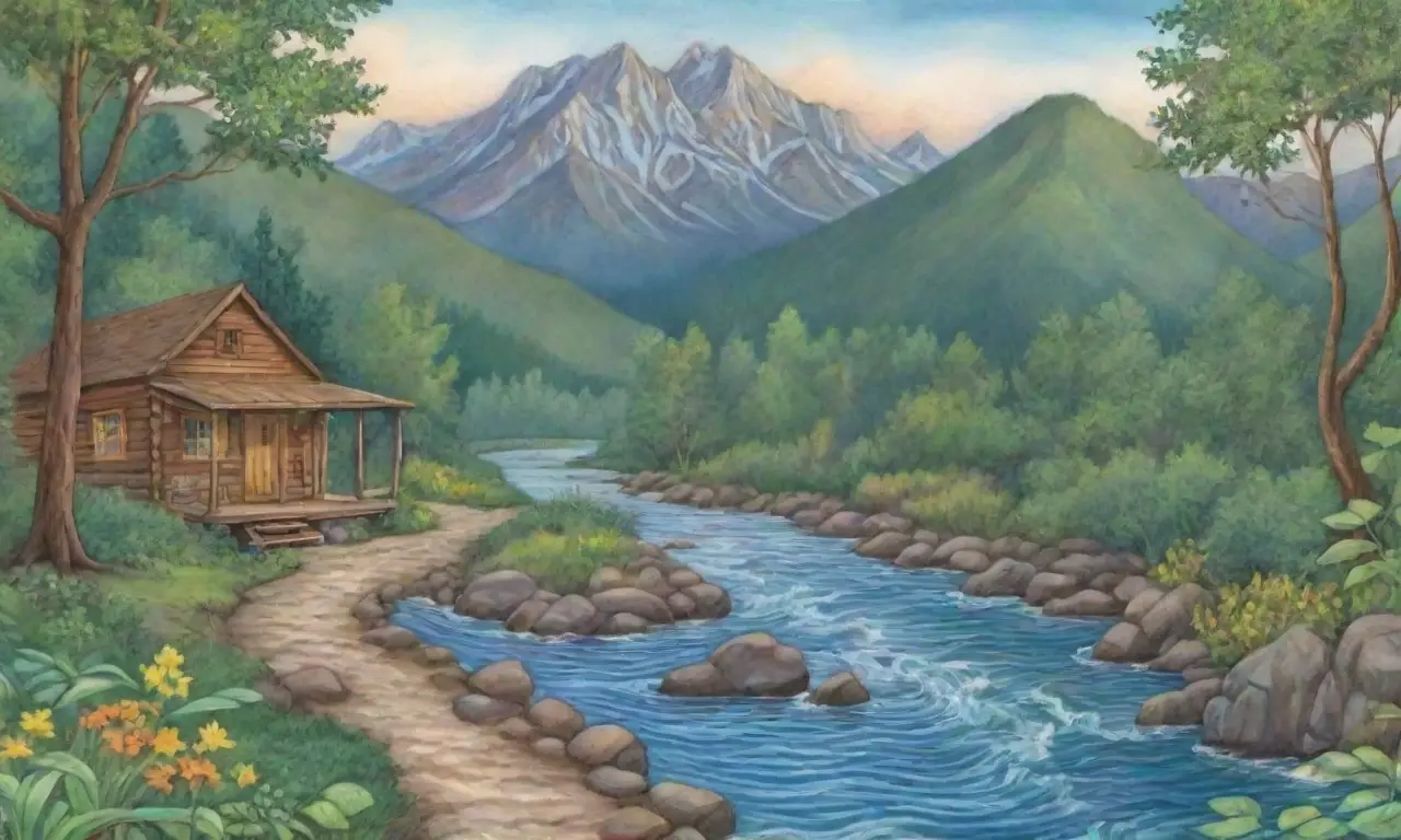 Un paisaje natural vibrante con follaje verde