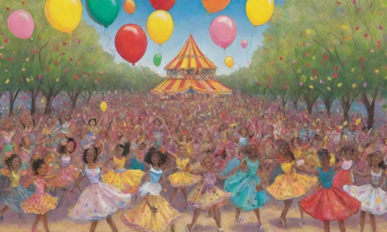 Un festival vibrante lleno de colores