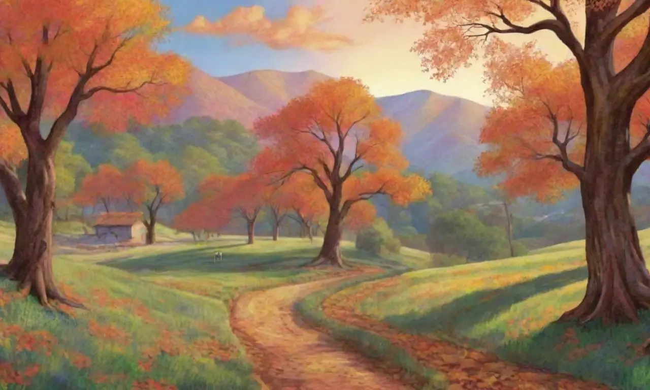 Paisajes vibrantes que entrelazan naturaleza y cultura en una composición armónica