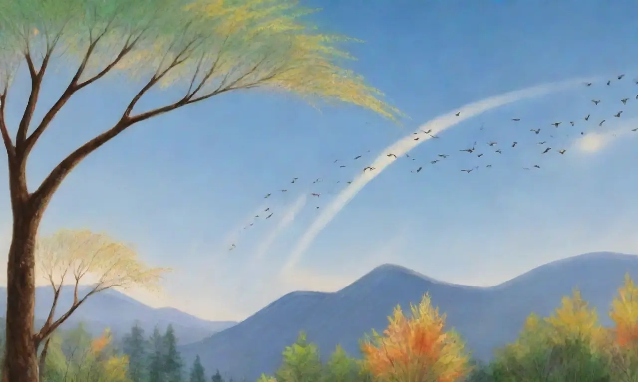 Cielo azul con nubes blancas