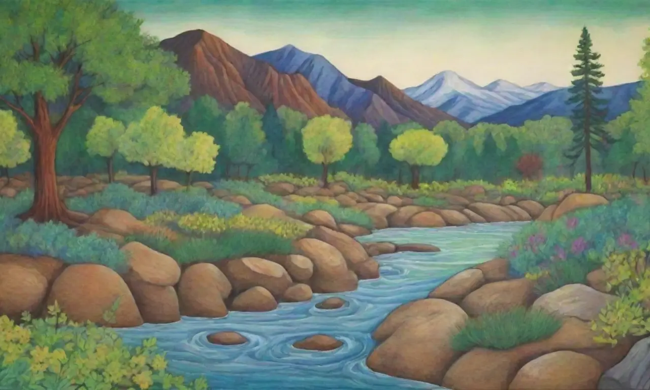 Rica variedad de elementos naturales y urbanos en una composición armónica