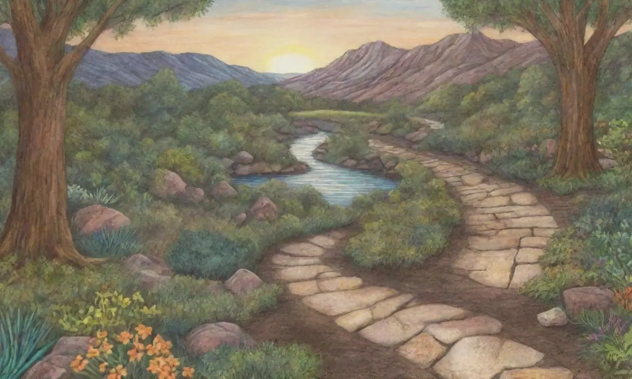 Un paisaje sereno y vibrante invita a explorar la naturaleza