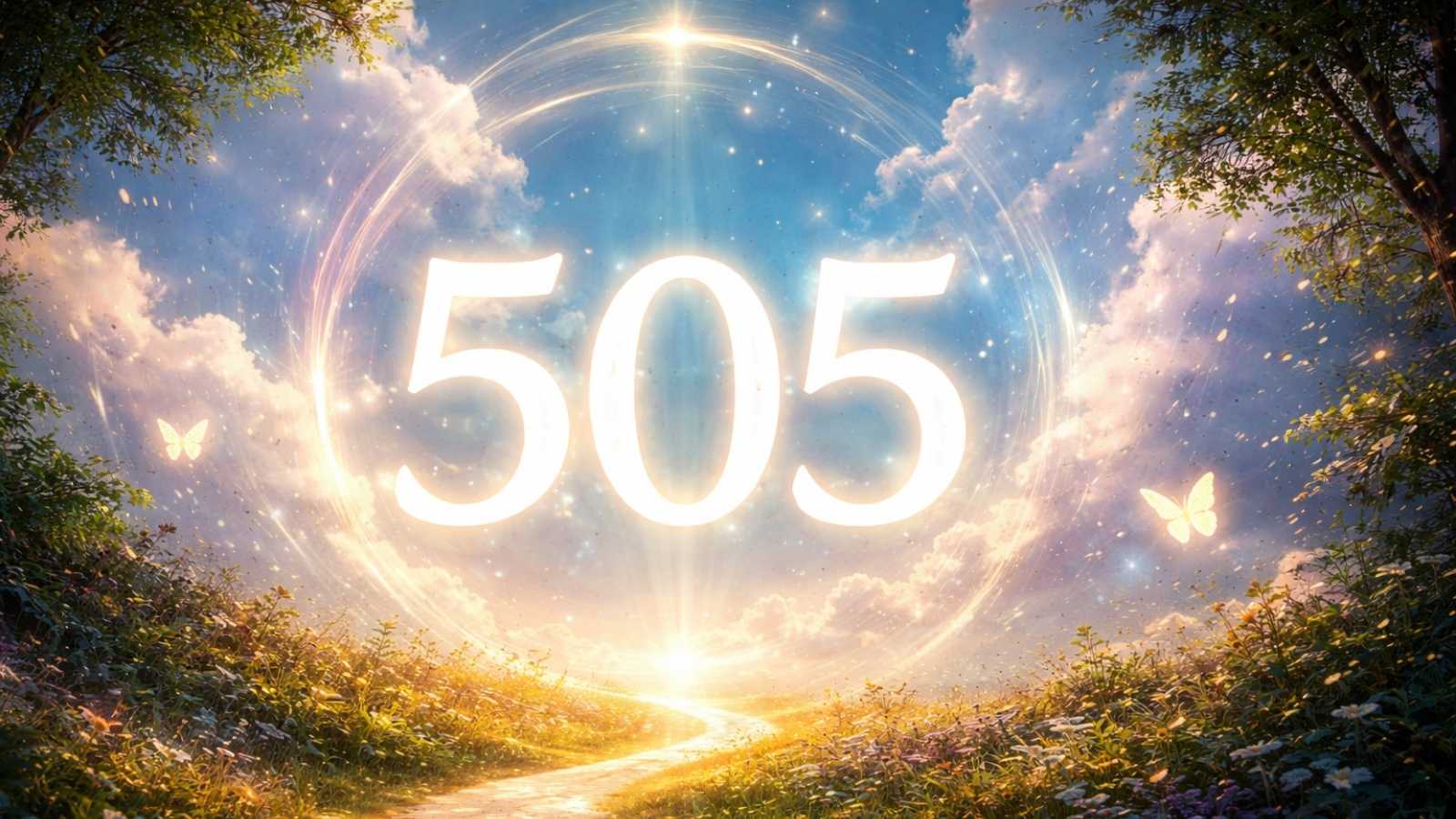 numero 505 simbolismo espiritual cambio transformacion libertad interior luz camino naturaleza atmosfera espiritual