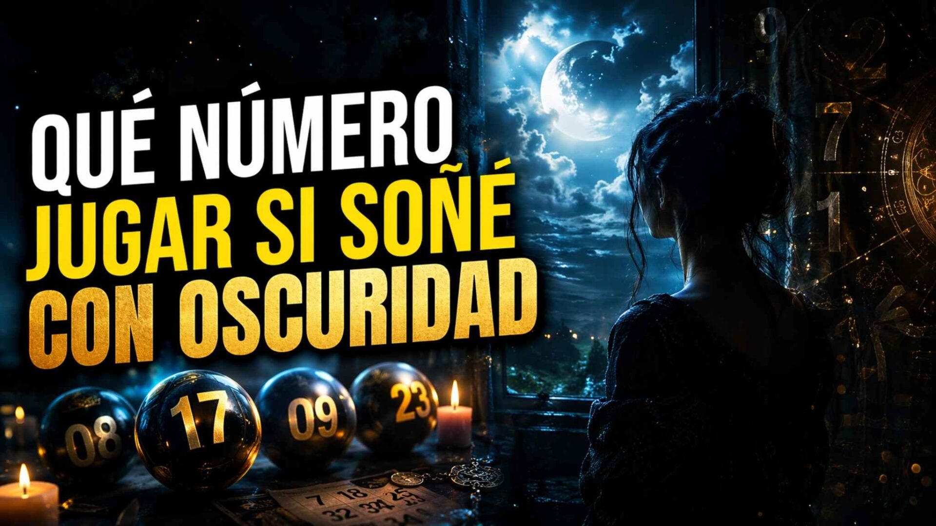 persona en la oscuridad con números brillando escena misteriosa que numero jugar si soñe con oscuridad